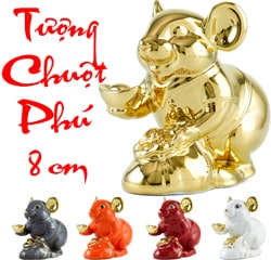 QUÀ TẶNG PHONG THỦY XUÂN 2020 VỚI TƯỢNG CANH TÝ PHÚ QUÝ 8cm